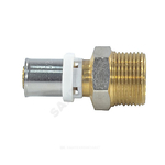 Муфта МП латунь никель пресс Дн 20х3/4" НР ГОСТ 32415-2013 8001 Aquasfera 8001-04