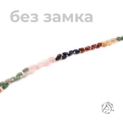 Нить бусин микс
