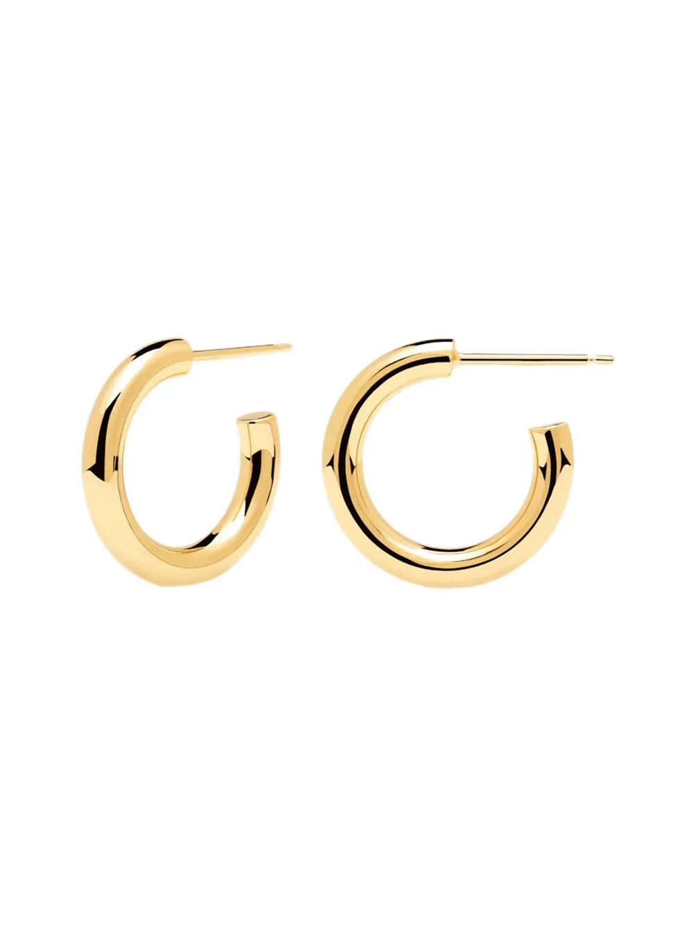 Серьги Medium Cloud серебро 925 пробы покрытое золотом