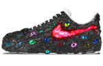 Nike Air Force 1 07 Low Slip Resistant Abrasion Resistant Low top Skateboard Shoes Men"s Black
