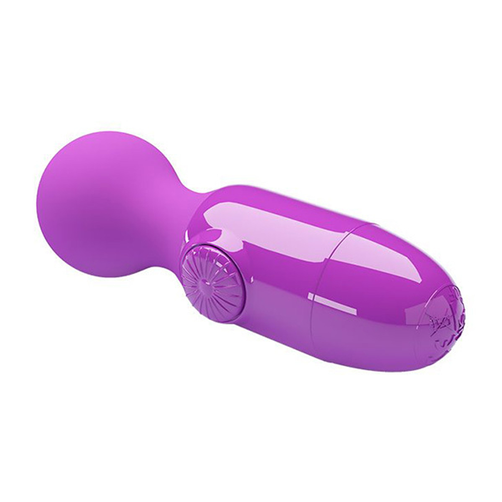 Фиолетовый мини-вибратор с шаровидной головкой Pretty Love Mini Stick BI-014998-1