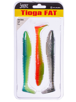 Виброхвосты съедоб. искусст. LJ Pro Series TIOGA FAT 5.8in (14.70)/MIX3 3шт.