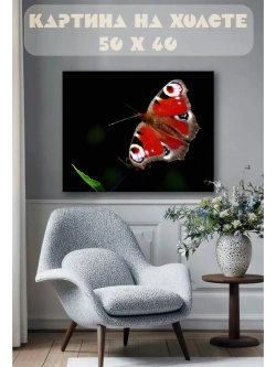 Картина на стену 40 X 50 Бабочка