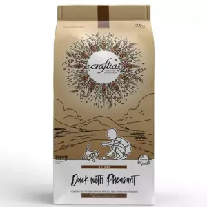 Сухой корм CRAFTIA NATURA для щенков миниатюрных и мелких пород из утки с фазаном