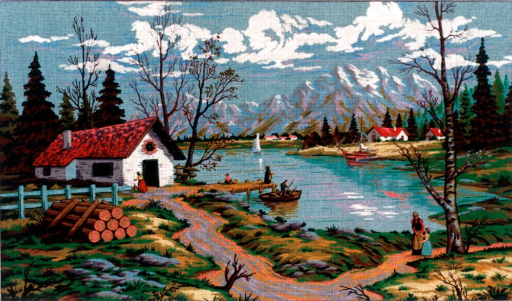 Рисунок для вышивания Soulos (канва жесткая), Наступление осени, 80х130 см Рисунок для вышивания Soulos (канва жесткая), Наступление осени, 80х130 см