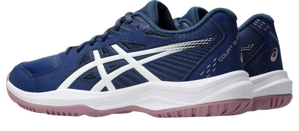 Женские теннисные кроссовки Asics Court Slide 4 - independence blue/white