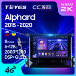 Teyes CC3 2K 10,2"для Toyota Alphard 2015-2020
