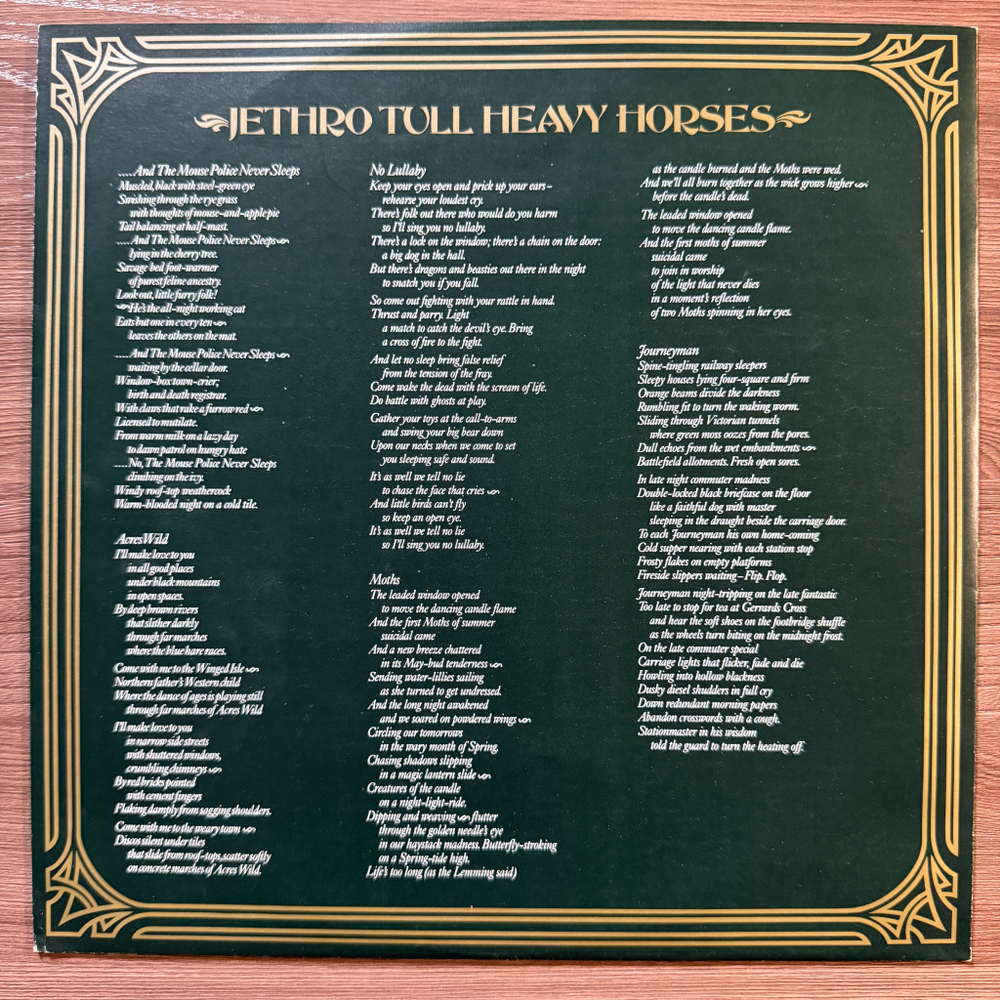 Jethro Tull – Heavy Horses (Голландия 1978г.)