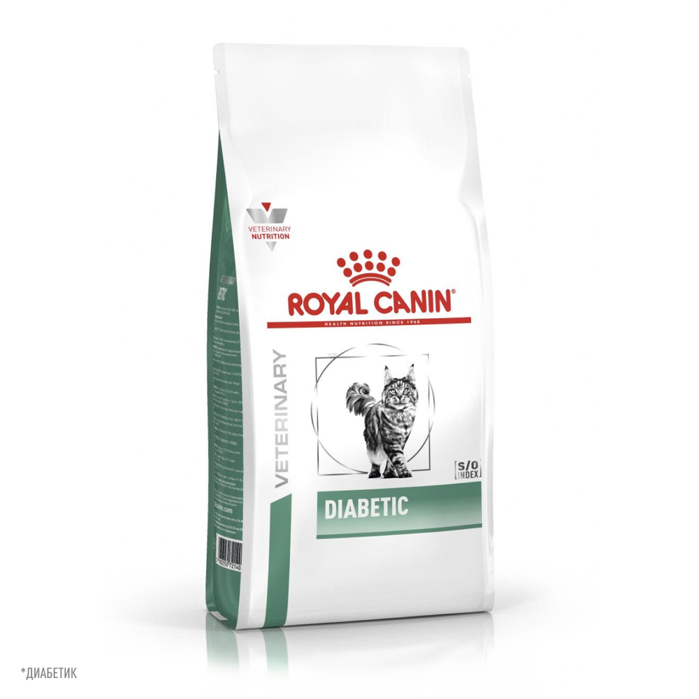 Royal Canin Diabetic Feline Диабетик фелин Корм сухой диета для взрослых кошек при диабете 1,5кг
