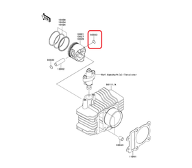92033-1072. RING-SNAP. Kawasaki KL110, KLX110, KSR, AN110L, BR125, Z125, W650, EJ650