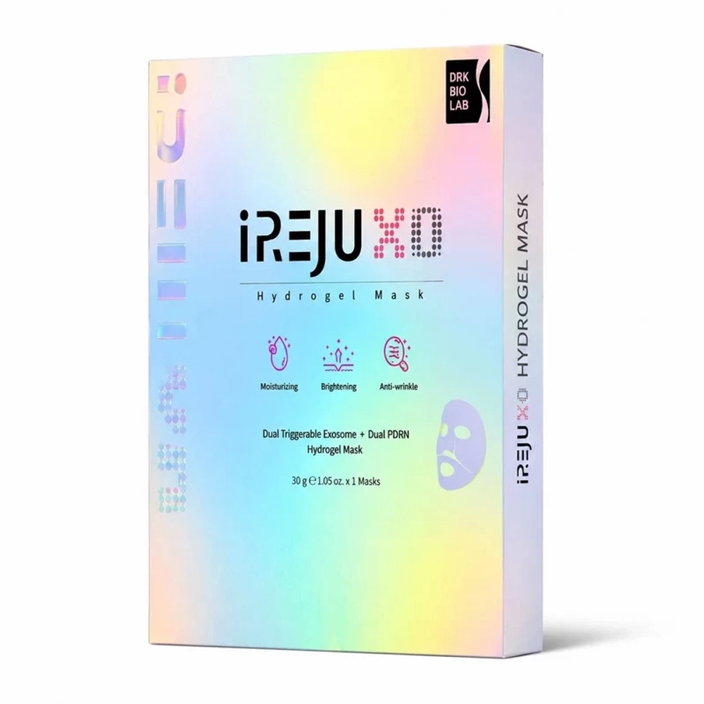 iREJU ХО Hydrogel Mask Dual Vegetable Exosome + Dual PDRN | Ревитализирующая гидрогелевая маска с экзосомами и ПДРН