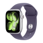 Умные часы Apple Watch Series 11 GPS, 42mm, Silver Aluminium Case with Purple Fog Sport Band, M/L