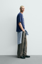ФУТБОЛКА С КОНТРАСТНОЙ ВЫШИВКОЙ — ZARA · 6224/863