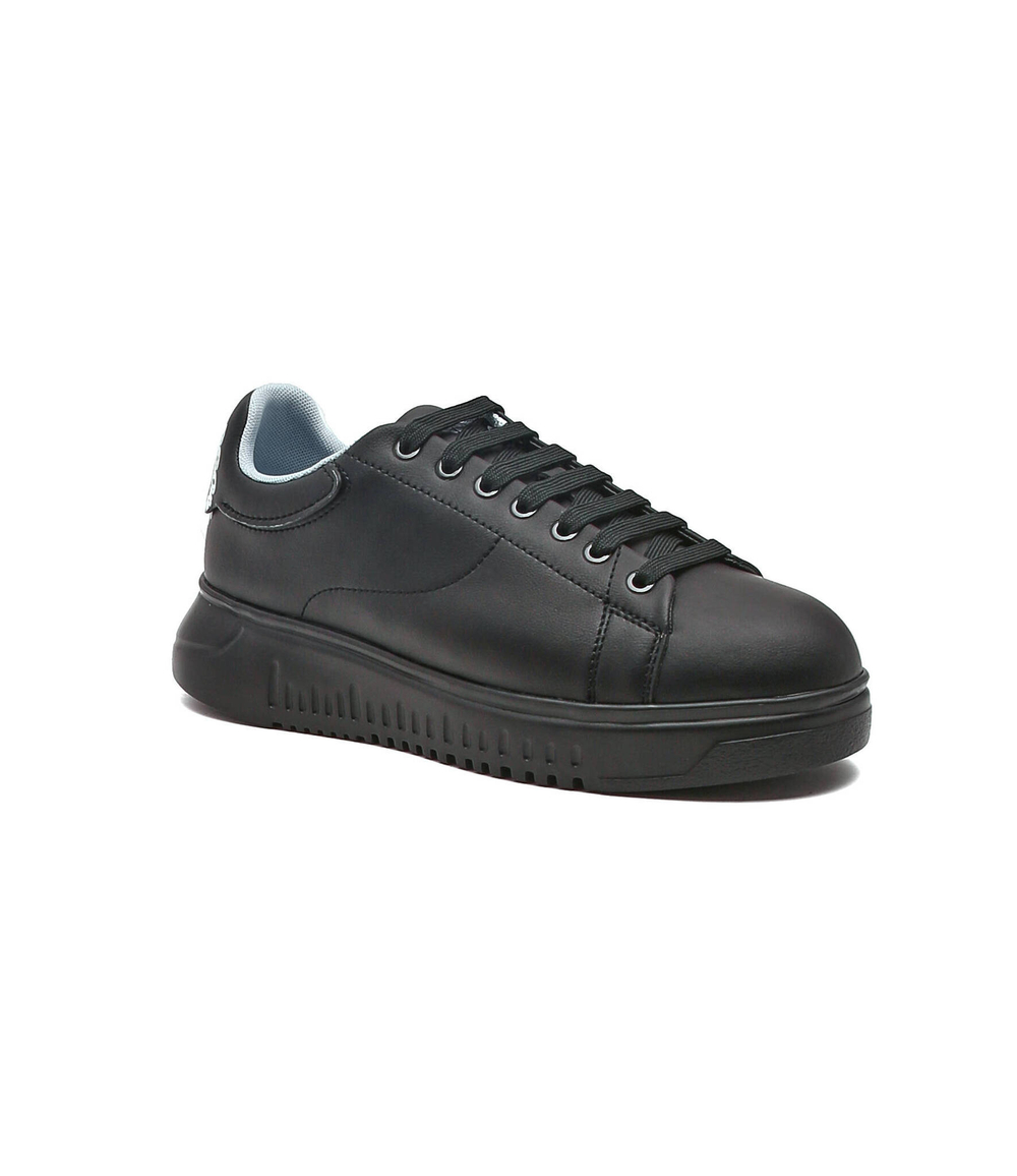 Кожаные кроссовки Emporio Armani - черный(X3X024 XN316)