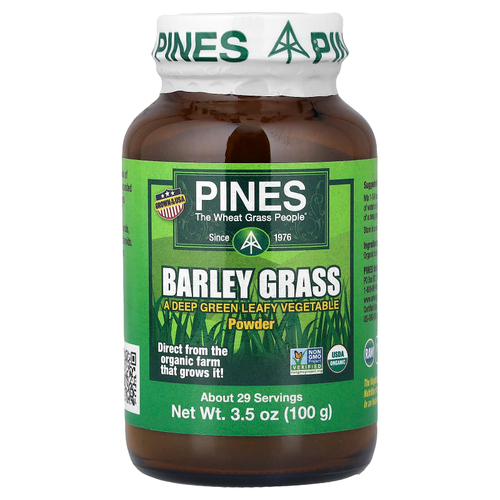 Pines International, Порошок из травы ячменя, 100 г (3,5 унции)