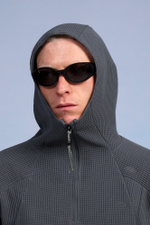 Худи Nothomme Blue Monte Hollow-Out Waffle Hoodie "Rock Cliff Gray"