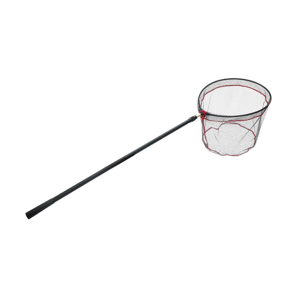 Подсачек складной телескопич. Namazu Pro NoKnot Net PVC, L- 200 см, овальный обод 55х45 см, PVC/25/
