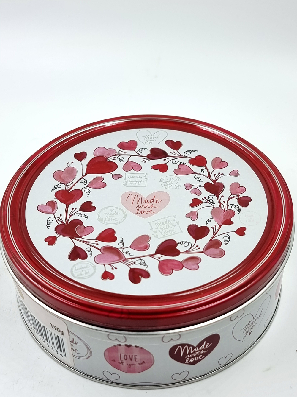 Песочное печенье с маслом Butter Cookies "Hearts/Сердечки", 2 жестяные банки по 150 г (Дания)