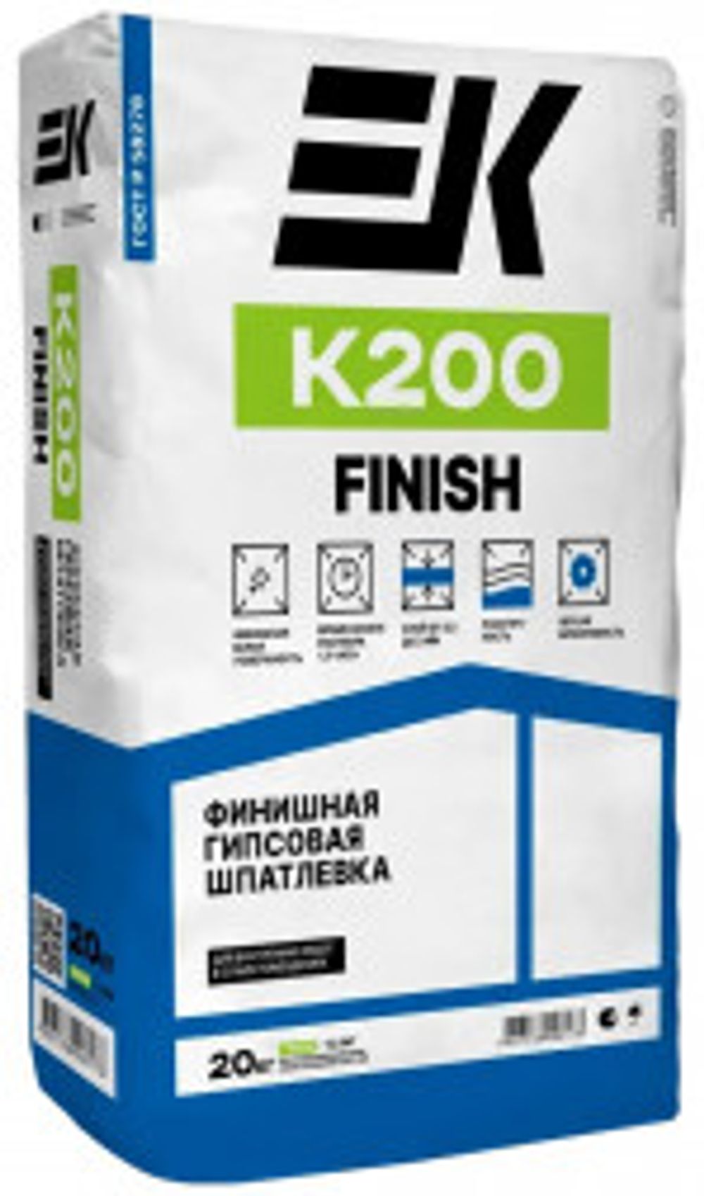 Универсальная гипсовая шпатлевка ЕК К200 (20кг)