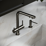 Смеситель для кухни Sancos Foster с краном для фильтра, вороненая сталь, SC4014GG, арт. SC4014GG