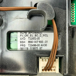 101 Модуль управления Bosch с индикатором 5560 005 659 б/у для стиральной машины
