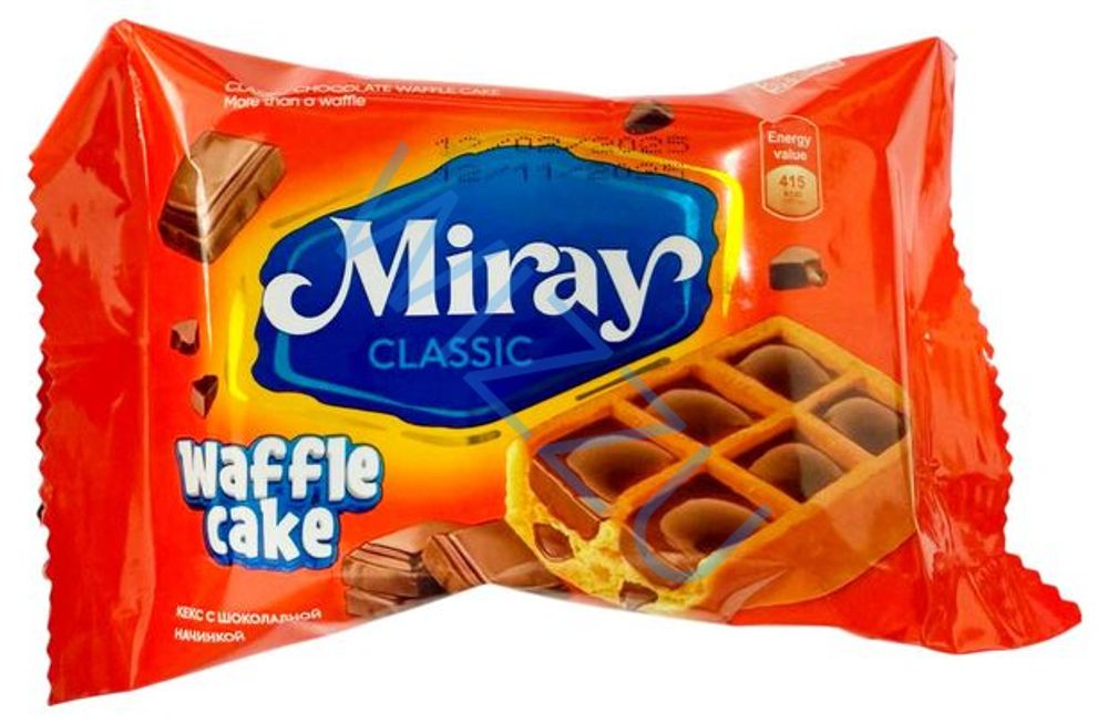 Кекс Miray Waffle Cake с шоколадной начинкой Полет, 270 г