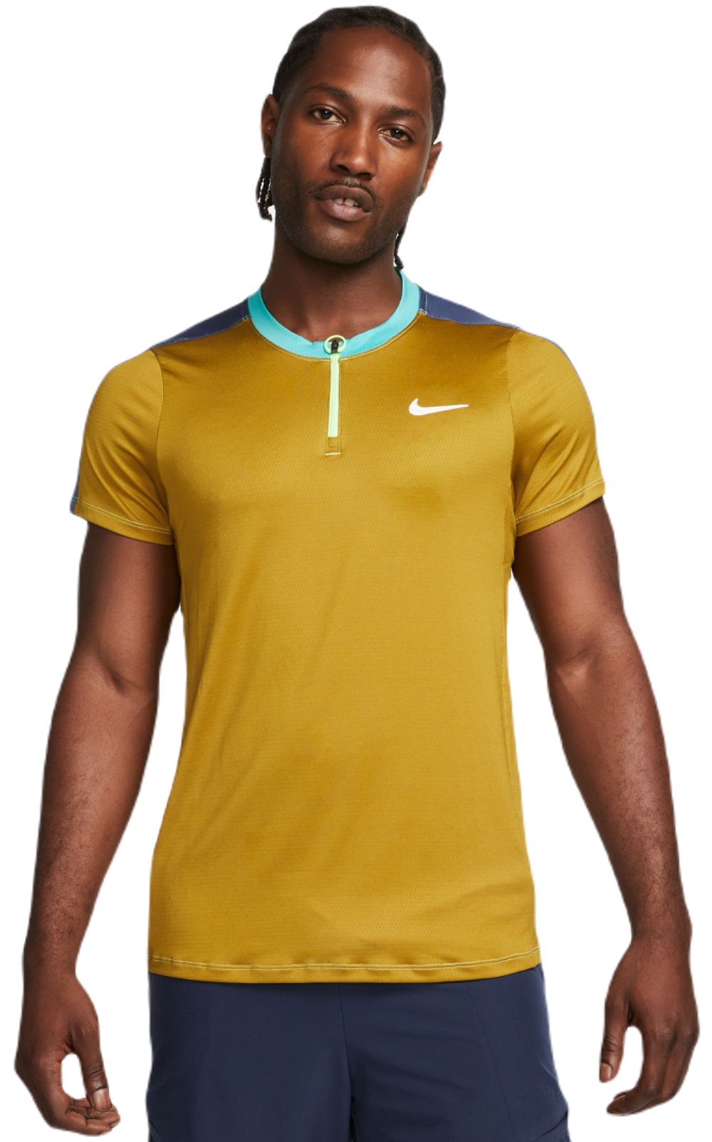 Мужское теннисное поло Nike Court Dri-Fit Advantage Polo - Коричневый