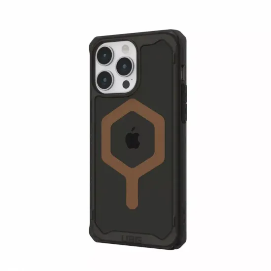 Чехол с поддержкой MAGSAFE Uag Plyo для iPhone 15 Pro 6.1", цвет черный/бронза (Black/Bronze)