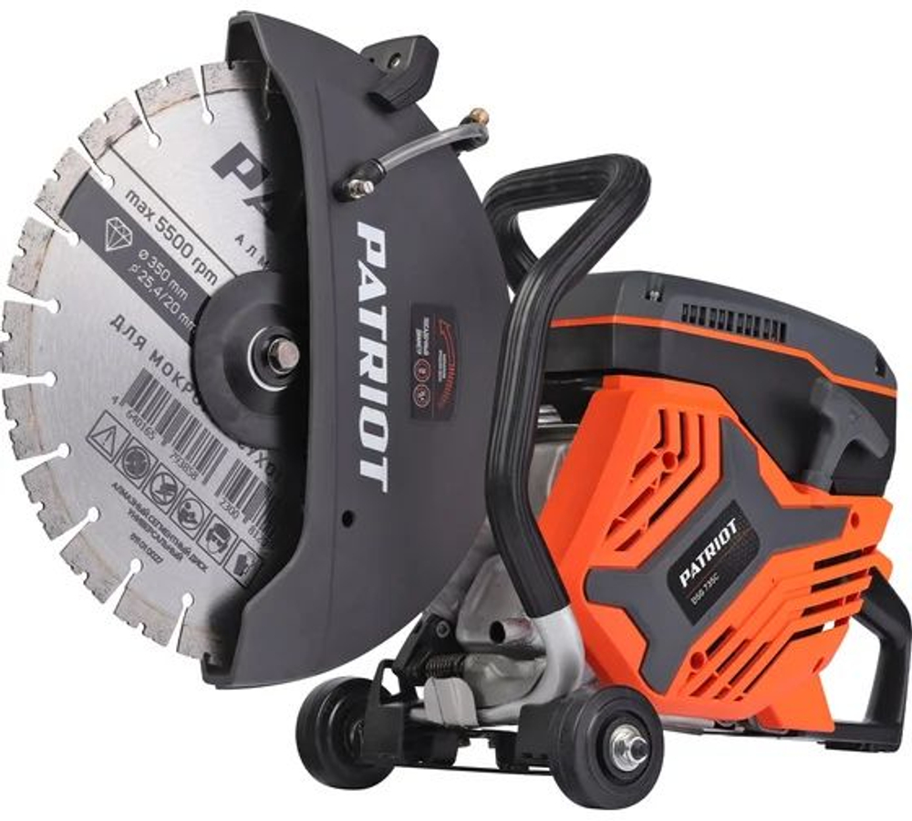 Бензорез Patriot DSG 735С, 75сс, 4.8 л.с, 350 мм, кейс 595102230