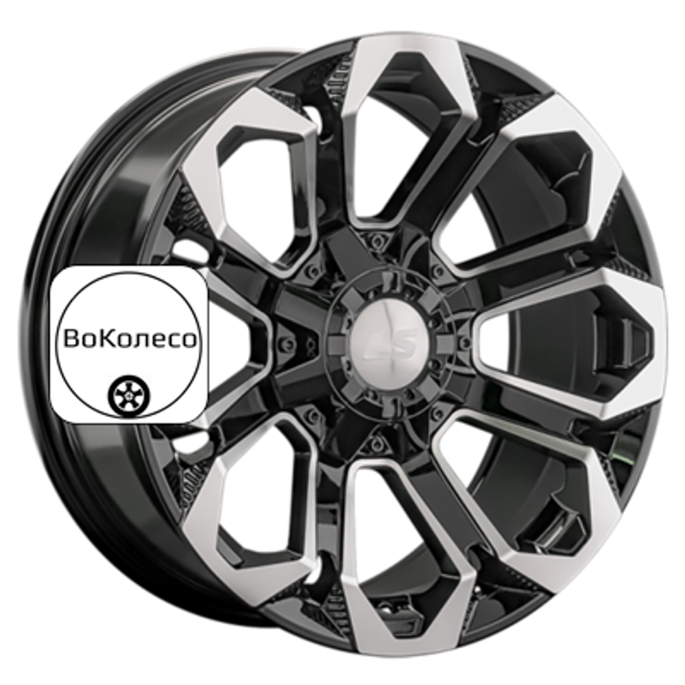 9x20/6x139,7 ET20 D106,1 1366 BKF (конус, Колпак+лого) LS
