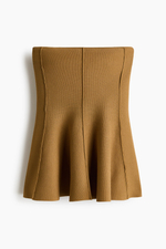 Топ-бандо с баской — Бежевый - H&M