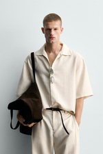 РУБАШКА RELAXED FIT ИЗ СТРУЯЩЕЙСЯ ТКАНИ — ZARA · 4364/653