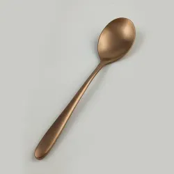 Ложка столовая 21 см матовая цвет светлая медь PVD Alessi-Copper P.L. [12]