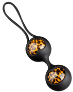 Вагинальные шарики Panthra Zane Geisha Balls (Цвет: черный с леопардовым)