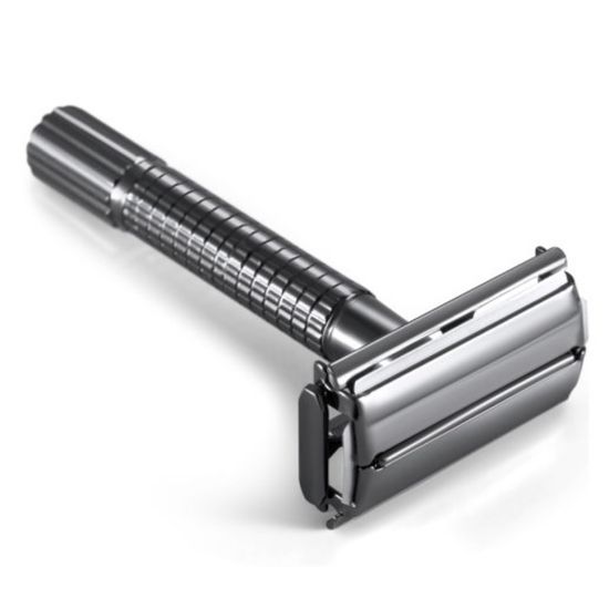 Т-образная бритва (станок) REBEL BARBER Compact Midnight Black
