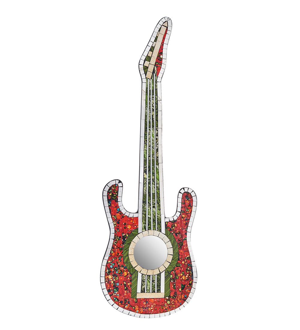 Decor and Gift 38-002-02 Панно «Гитара» ср. (мозаика, о.Бали)