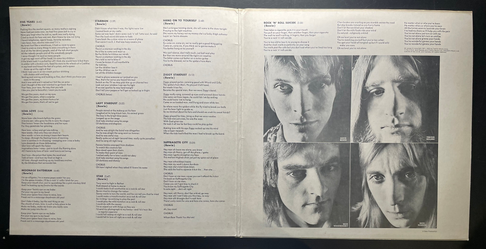 David Bowie - The Rise And Fall Of Ziggy Stardust And The Spiders From Mars (Германия 1979г.)