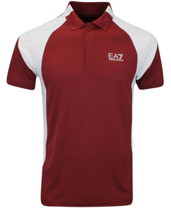 Мужское теннисное поло EA7 Man Jersey - красный