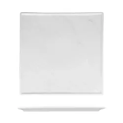Блюдо квадратное 25,5*25,5 см h1,5 см Relief белое фарфор P.L. Proff Cuisine [3]