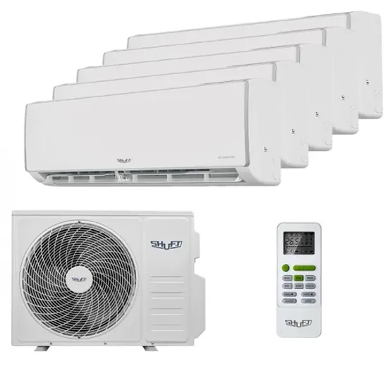 Мультисплит система на 5 комнат Shuft SFMS/I-09 HB FMI/N8/In/white x 5 / SFMO/I-42 FMI-5/N8/Out