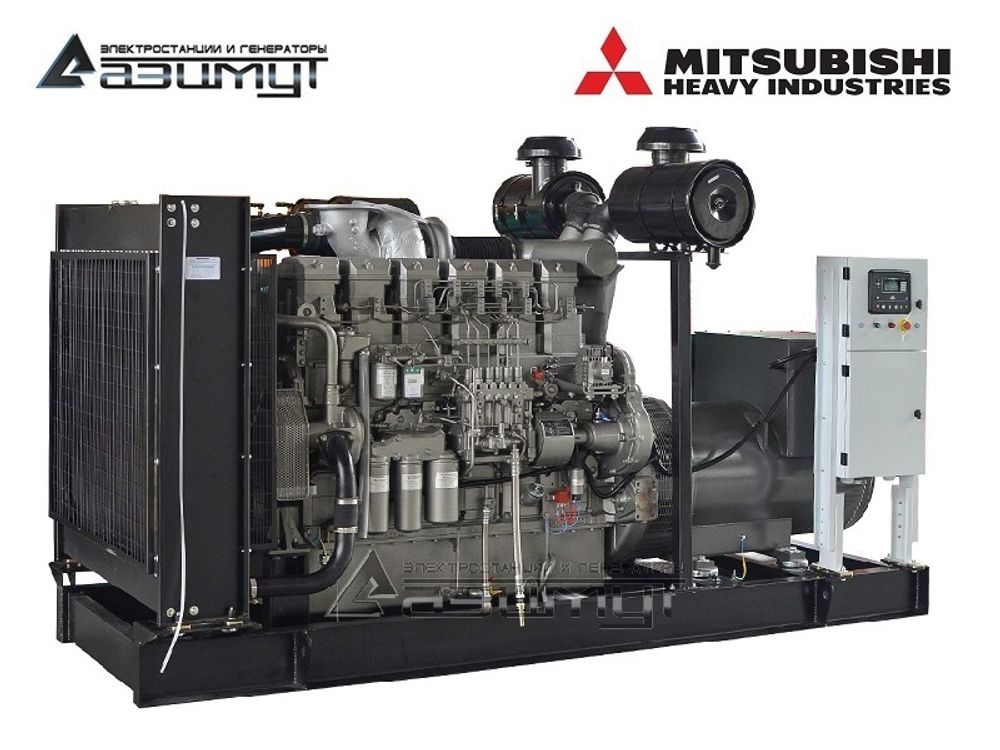 Дизельный генератор Азимут АД-400С-Т400-1РМ8 Mitsubishi Дизельный генератор Азимут АД-400С-Т400-1РМ8 Mitsubishi