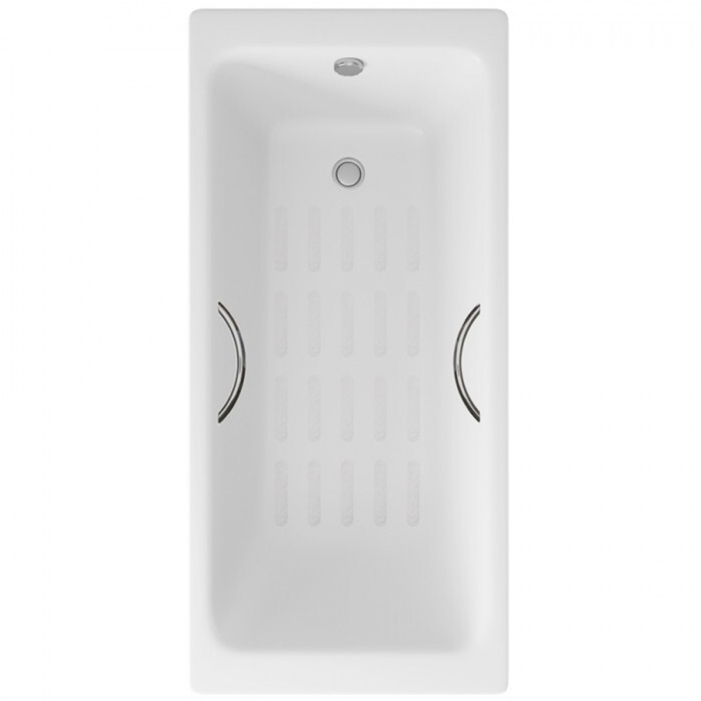 Ванна чугунная Delice Parallel 150х70 с ручками и антискользящим покрытием DLR220503R-AS