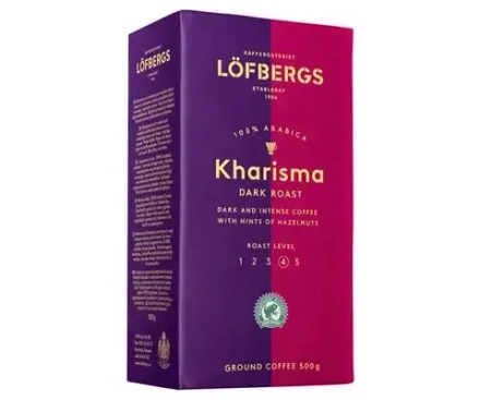 Кофе LOFBERGS Kharisma, молотый, 500г. Лофбергс