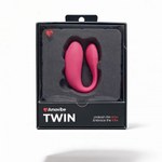 Вибратор для пар TWIN Pink с управлением через приложение от Amovibe