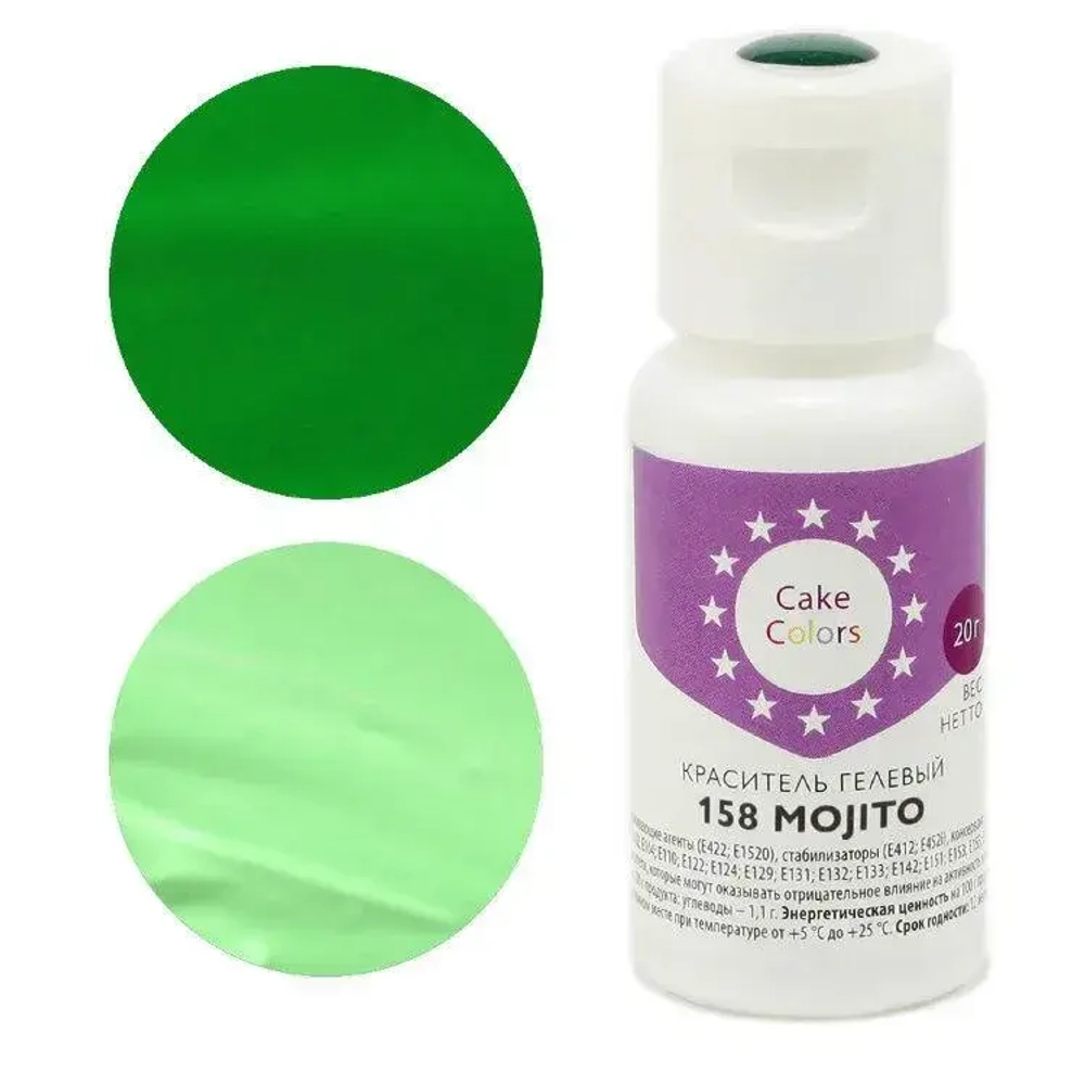 Краситель гелевый Cake Colors 107 MOJITO, 20г