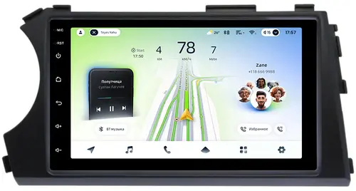Магнитола для SsangYong Actyon 2005-2010, Kyron, Actyon Sports 2006-2016 - Teyes CC4L монитор 7" IPS, Android 14, Быстрая, Snapdragon 662, CarPlay, 4G SIM-слот