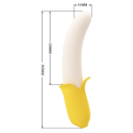 Силиконовый вибратор 19,5см Pretty Love Banana Geek BI-014957