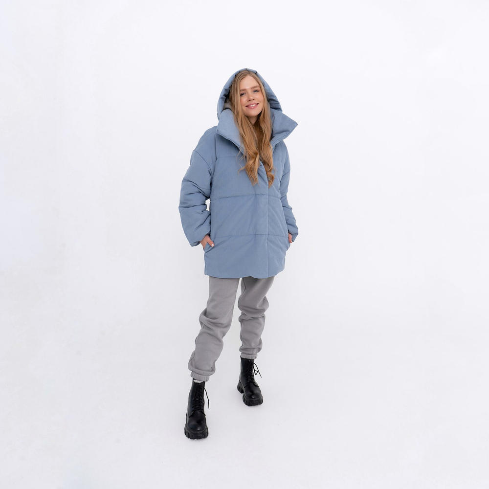 Куртка базовая - Серо-голубой