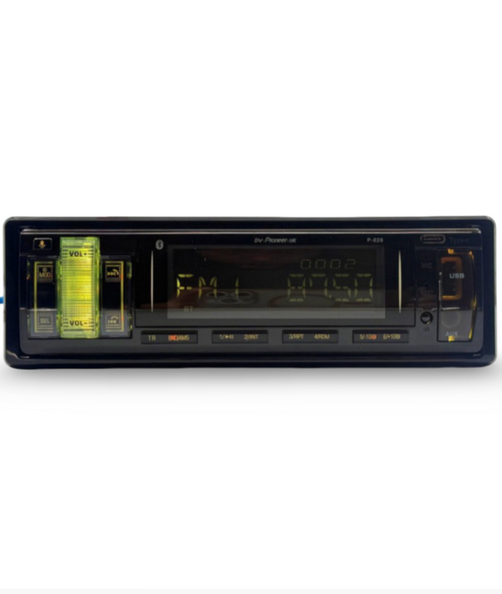 Автомагнитола FM/BT/USB/TFplayer Multicolor DV-pioneer.OK P-028