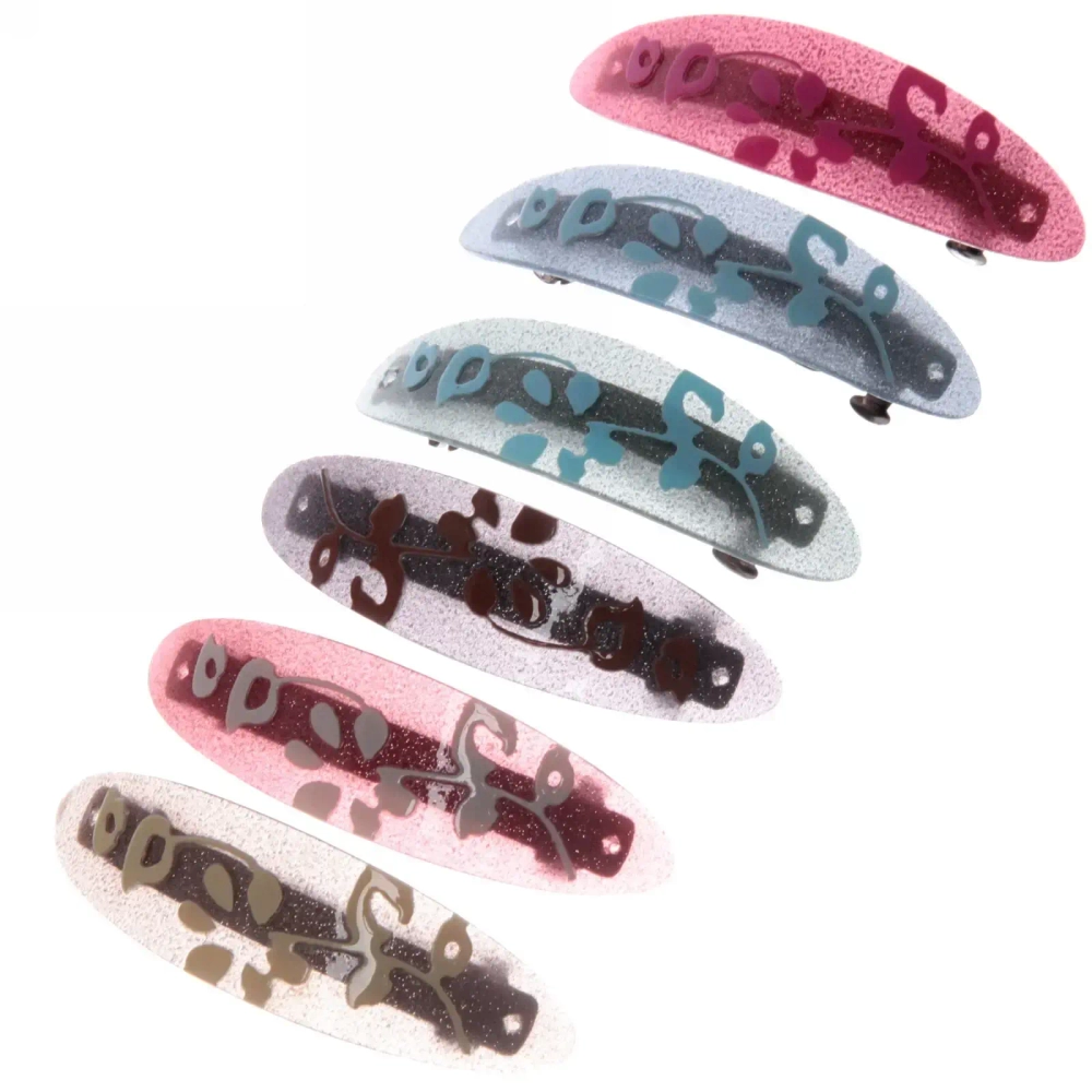 Заколка автомат «Women's style - Грация», 10*2,5см, микс 6 цветов